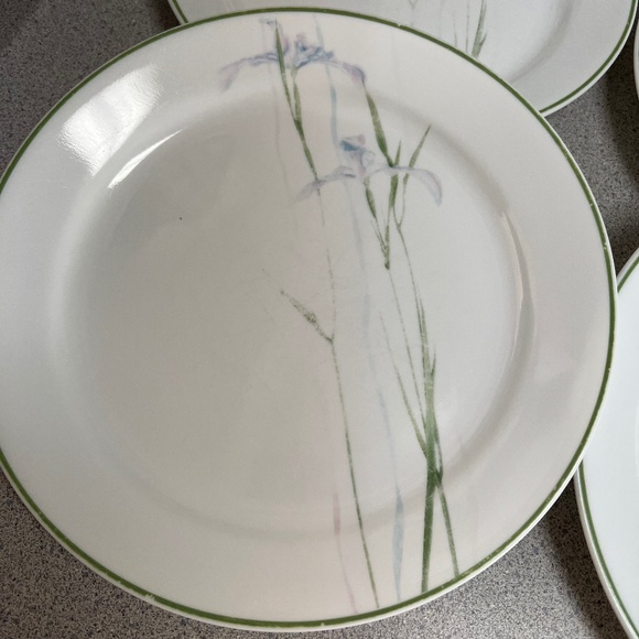 🌸 Corelle Dinner Plates 10,25” Shadow Iris by CORNING Set of 4 Dinnerware - Picture 4 of 5